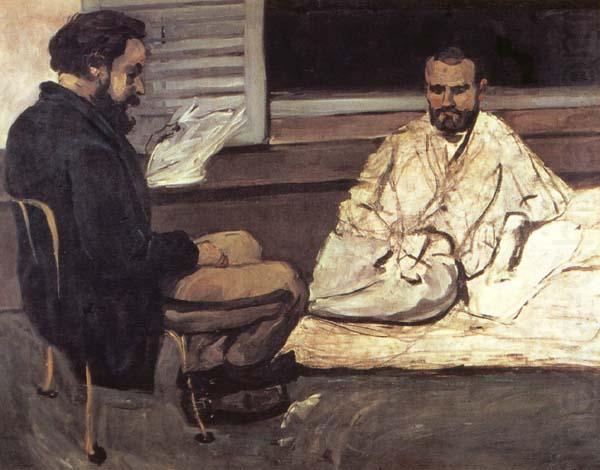 Paul Alexis faisant la lecture a Emile Zola, Paul Cezanne